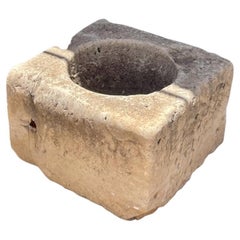 Antique Limestone Bird Bath Basin