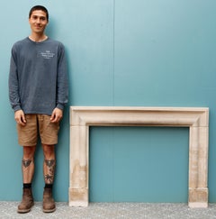 Antique Limestone Bolection Fireplace Surround