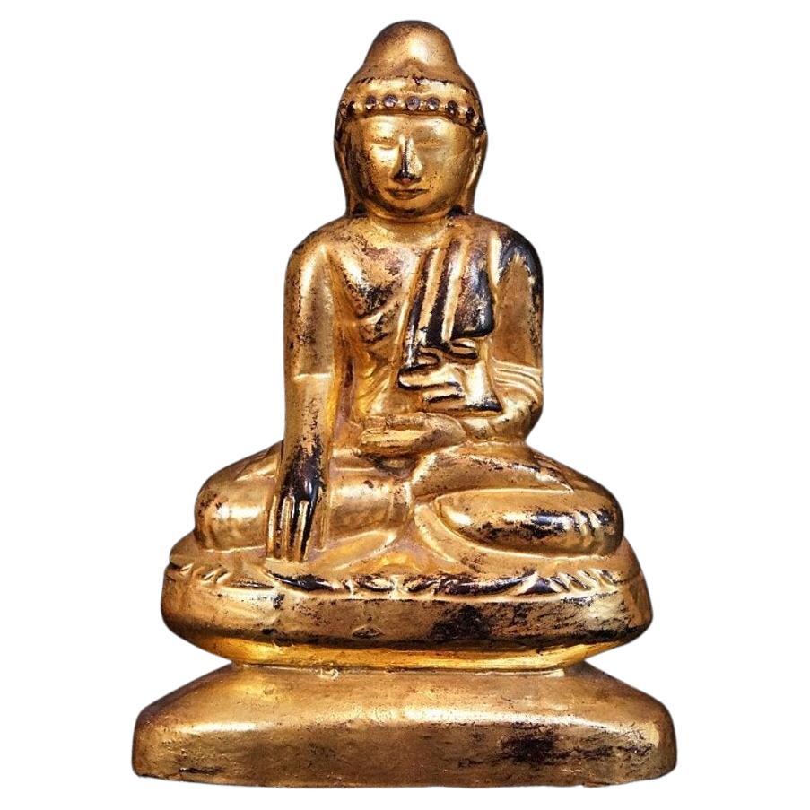 Antique Limestone Buddha from Burma For Sale