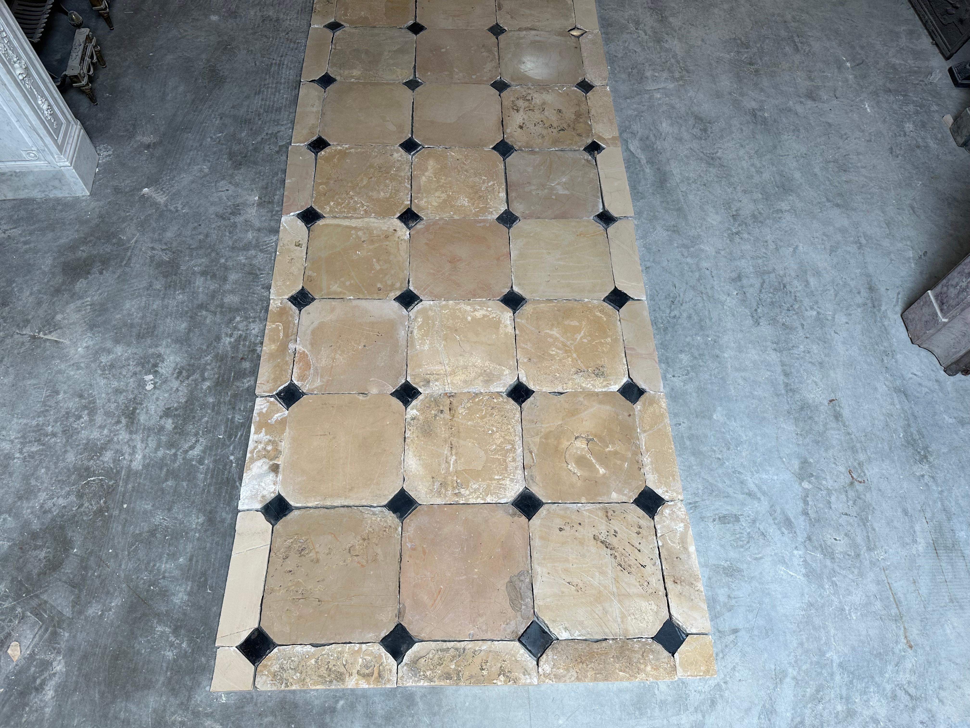 reclaimed limestone flooring