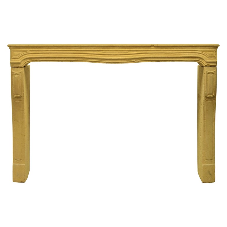 Antique Limestone Fireplace from France, 19th Century For Sale at 1stDibs
