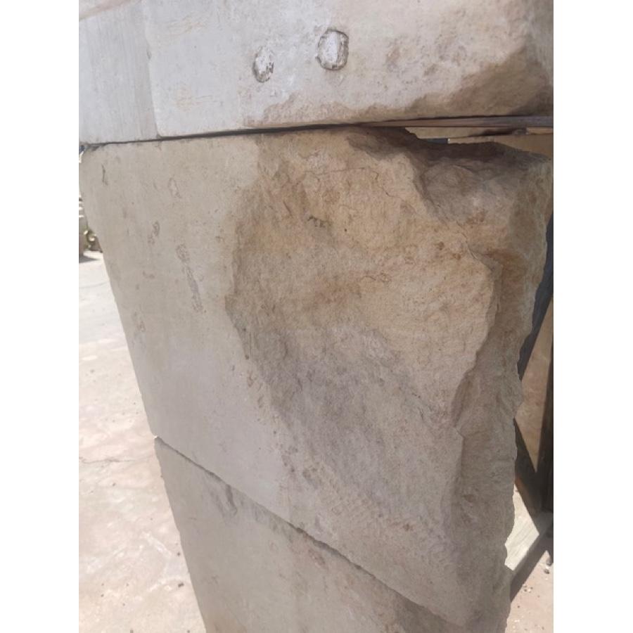 Antique Limestone Fireplace with Trumeau For Sale 6