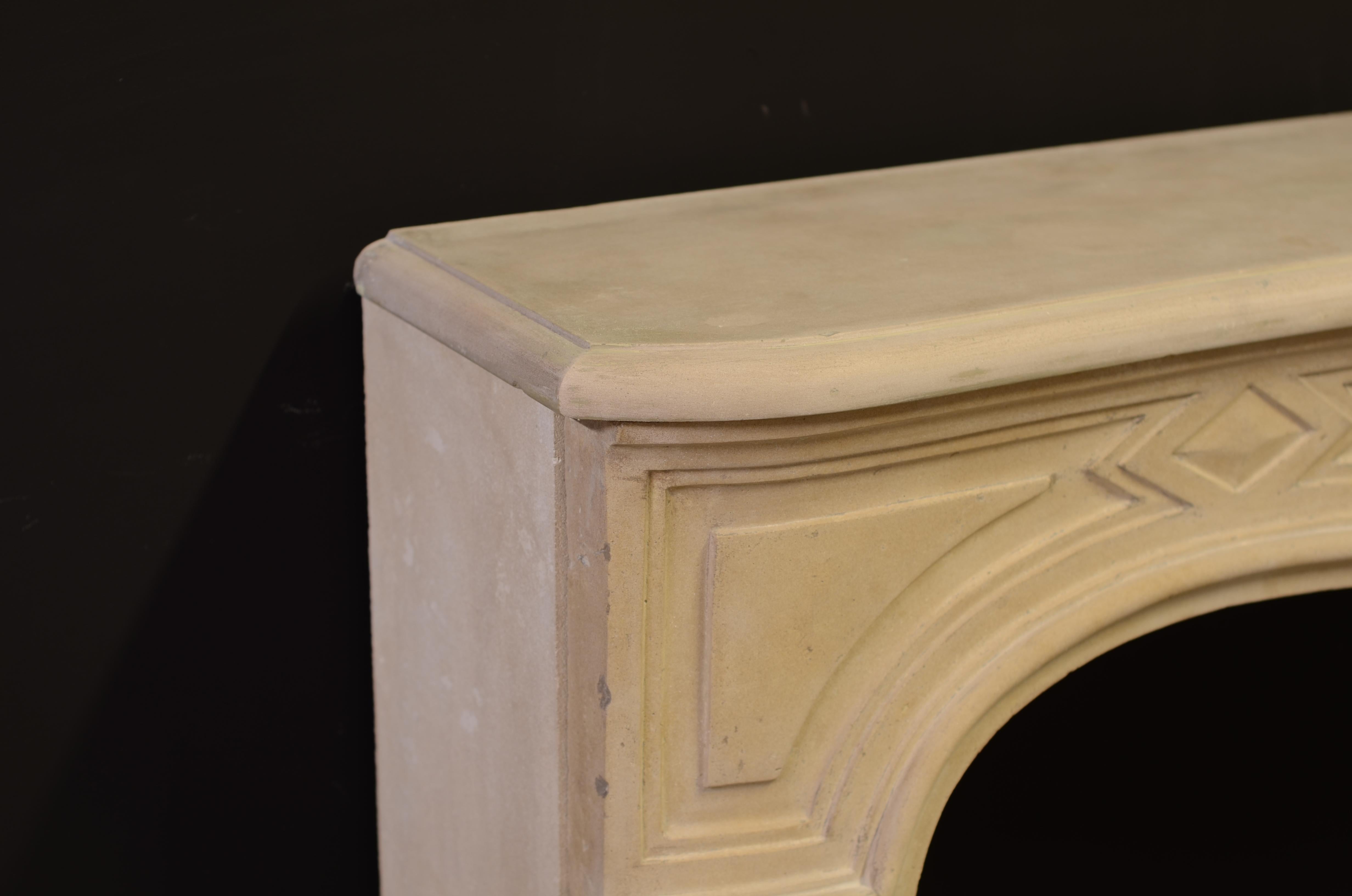 Antique Limestone Louis XV Fireplace Mantel For Sale 3