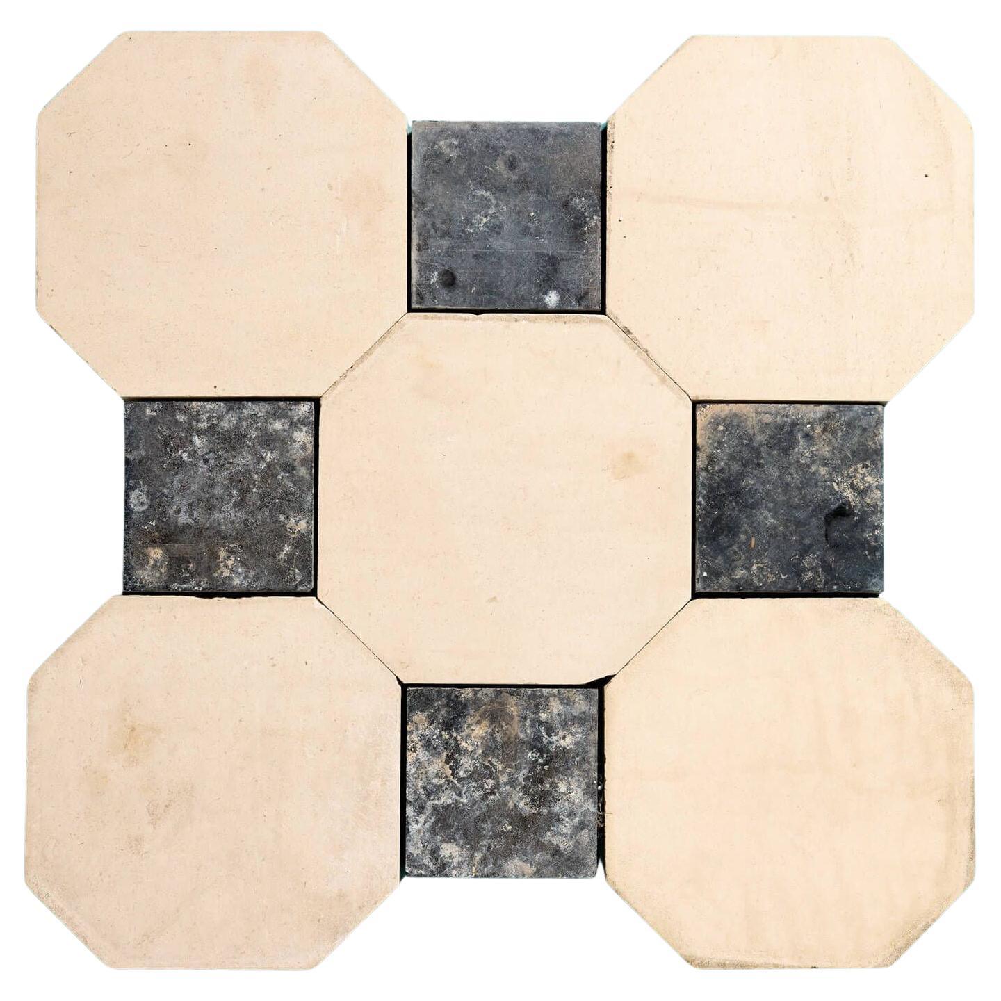 Antique Limestone & Slate Cabochon Floor Tiles 5.8m2 (62.4 ft2)