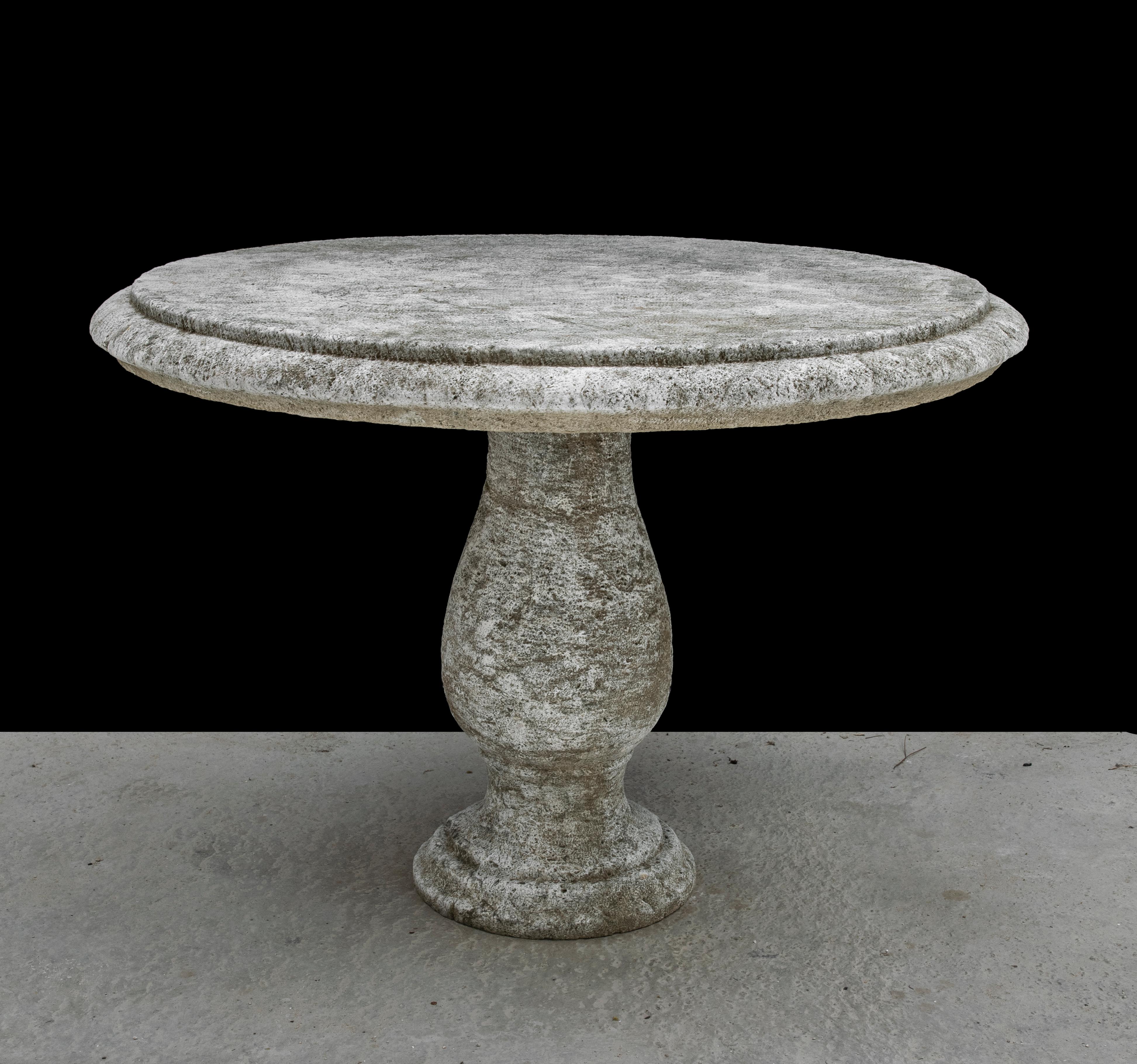 Rustic Antique Limestone Table - Old Stone Table For Sale