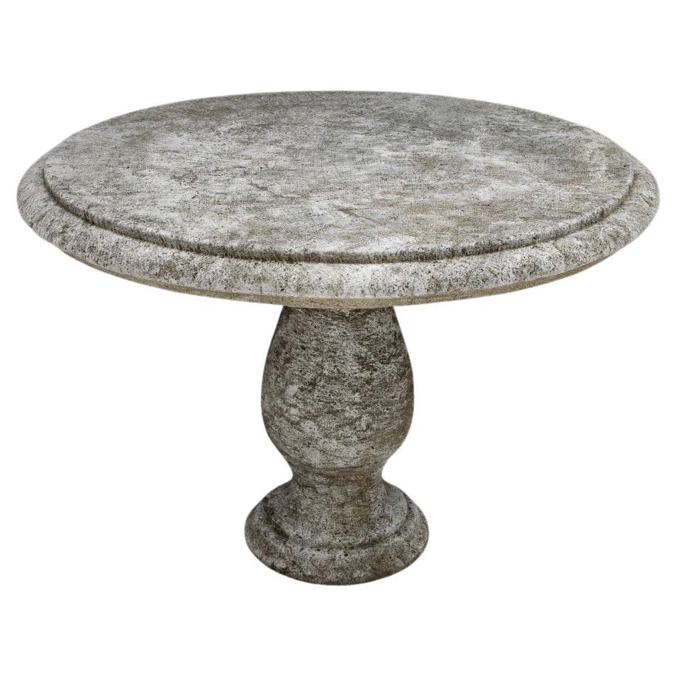 Table antique en pierre calcaire - Ancienne table en pierre