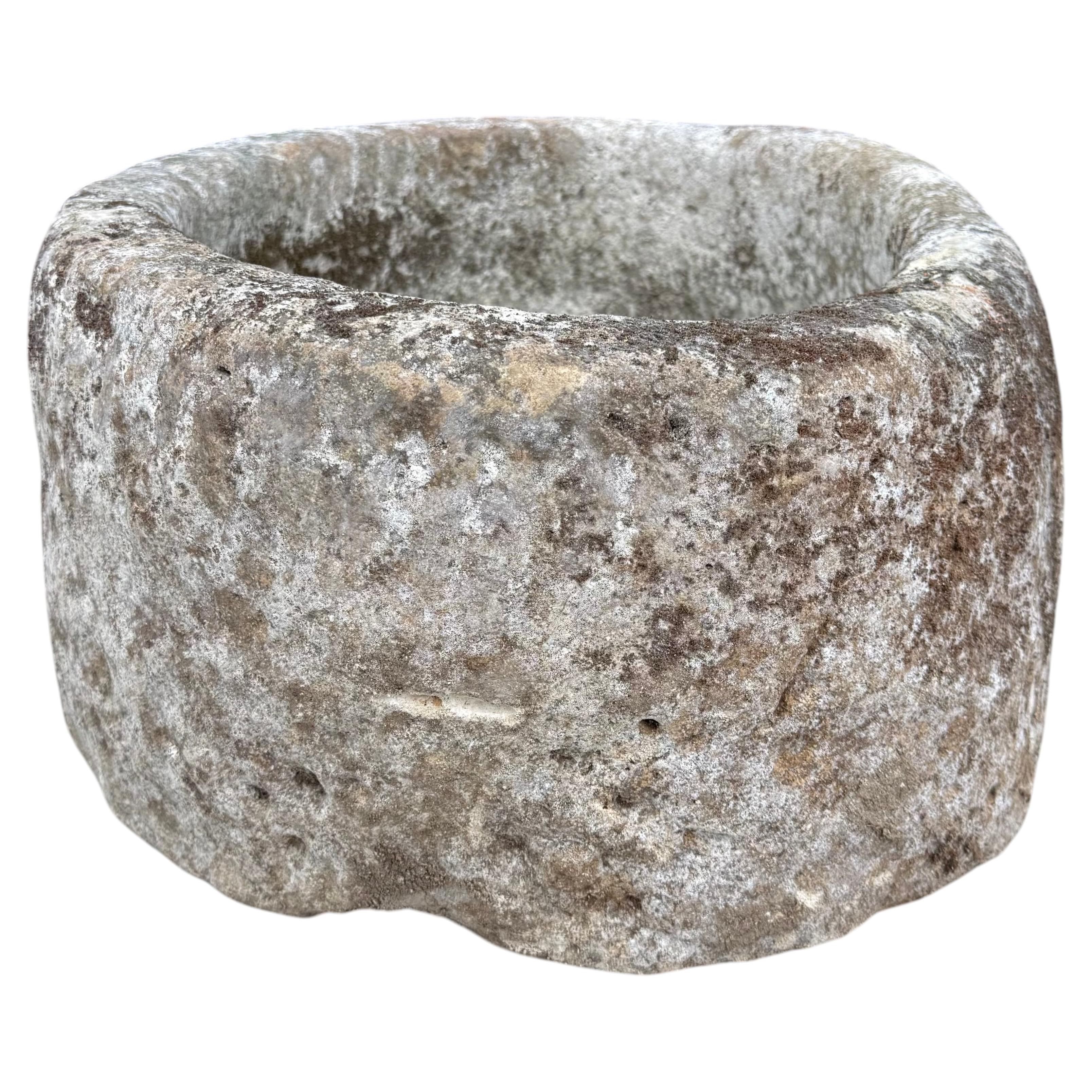 Antique Limestone Trough 51626M 26"L For Sale