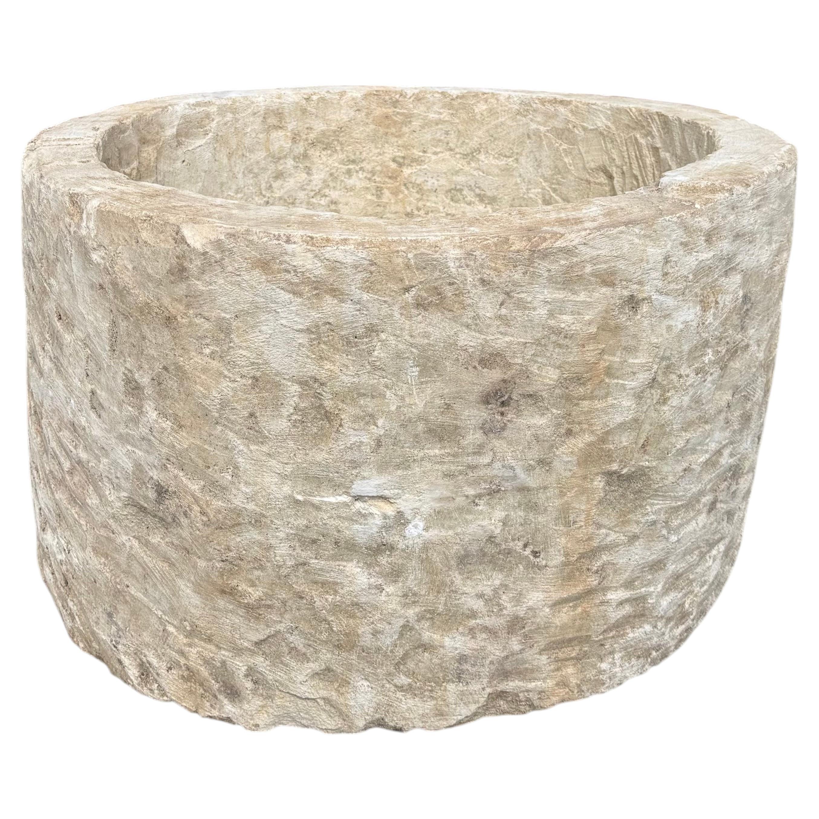 Antique Limestone Trough 5526E For Sale