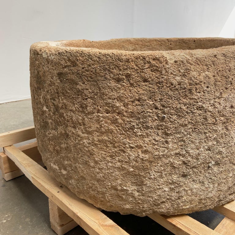 Braea Limestone Antique Limestone Trough at 1stDibs