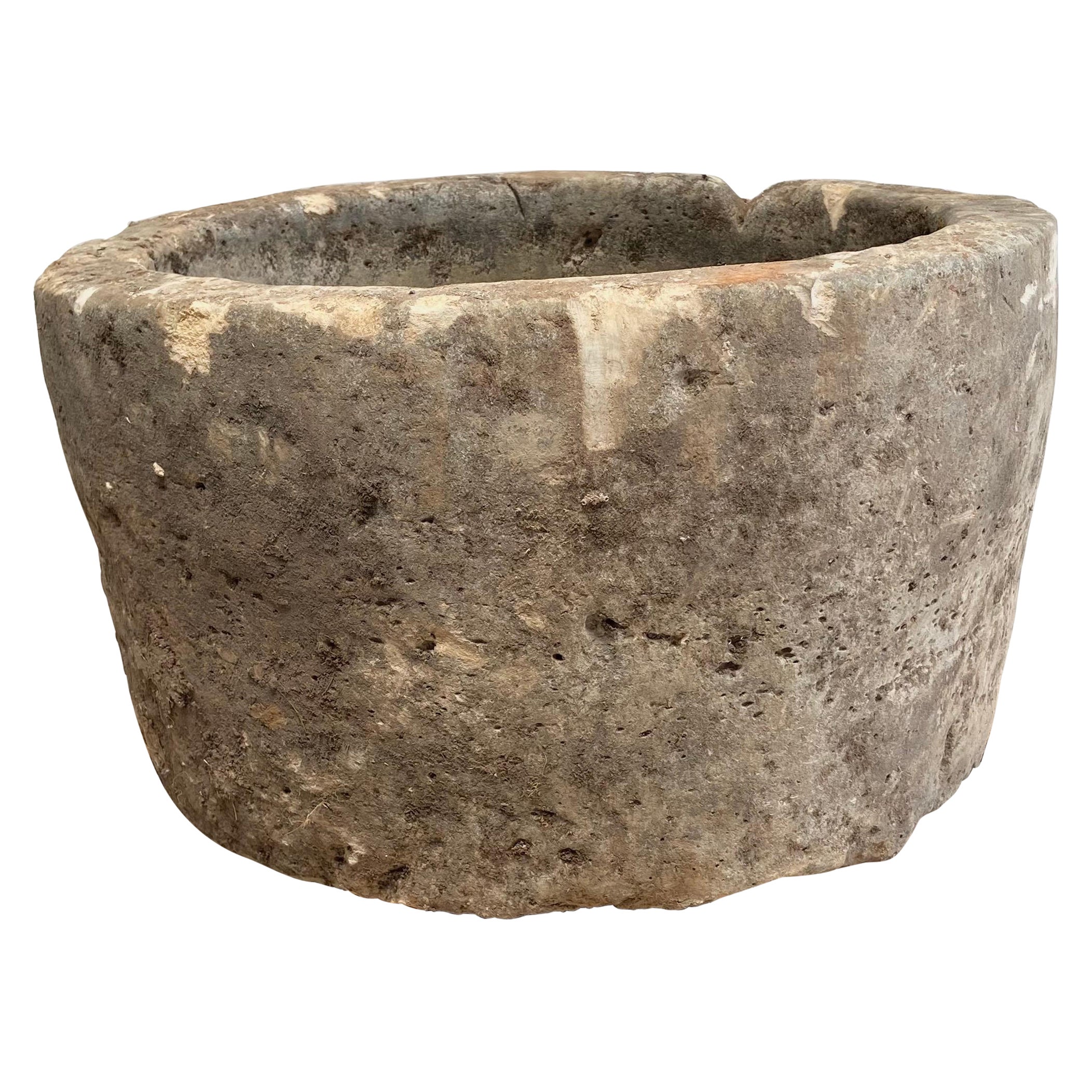 Antique Limestone Trough Planter or Fountain