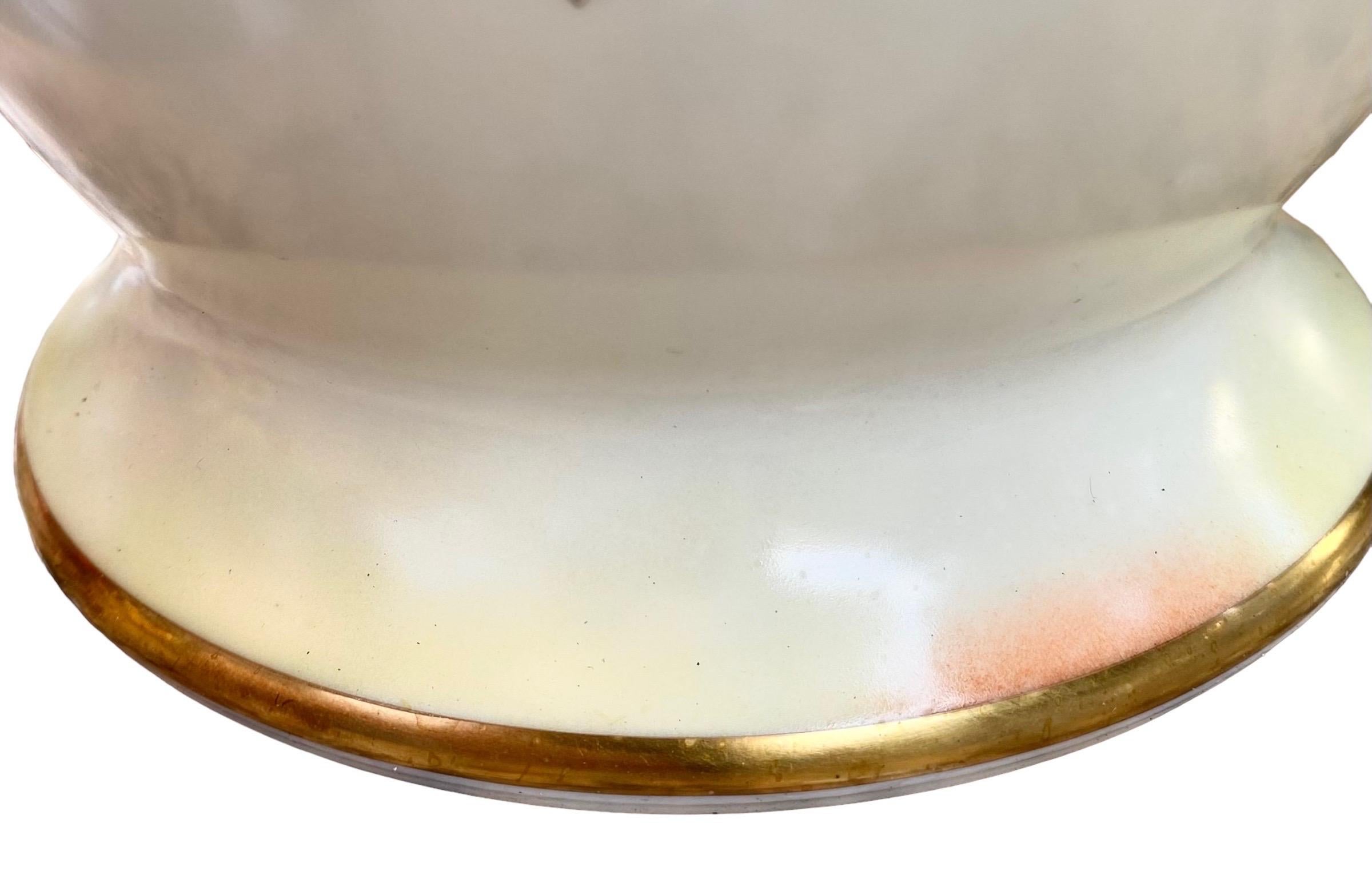 Antique Limoges Art Nouveau Roses Jardiniere 4