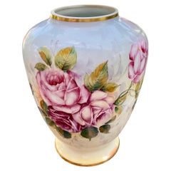 Antique Limoges Art Nouveau Roses Jardiniere