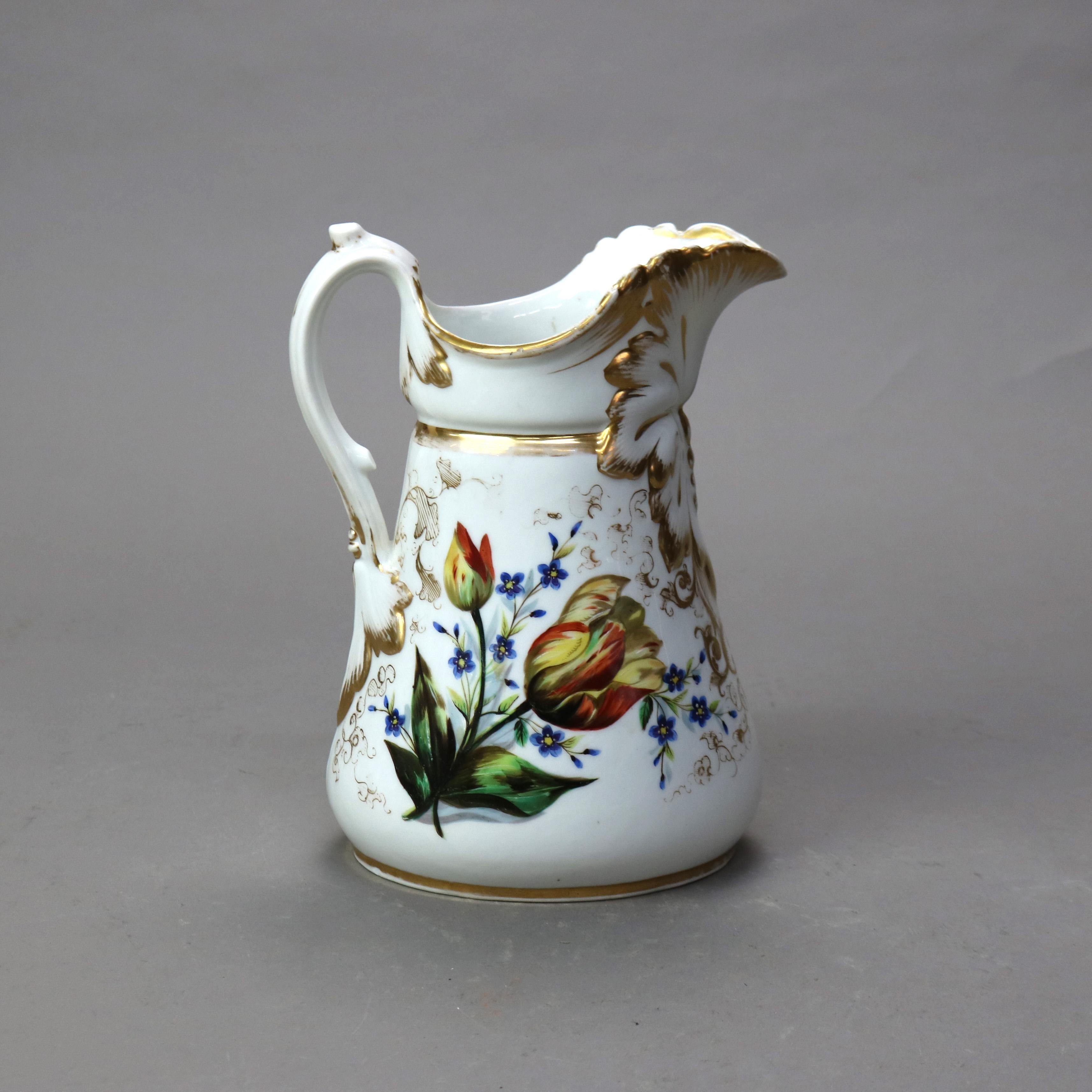 Antique Limoges Classical Hand Painted and Gilt Figural Pillow Vase C1890 7
