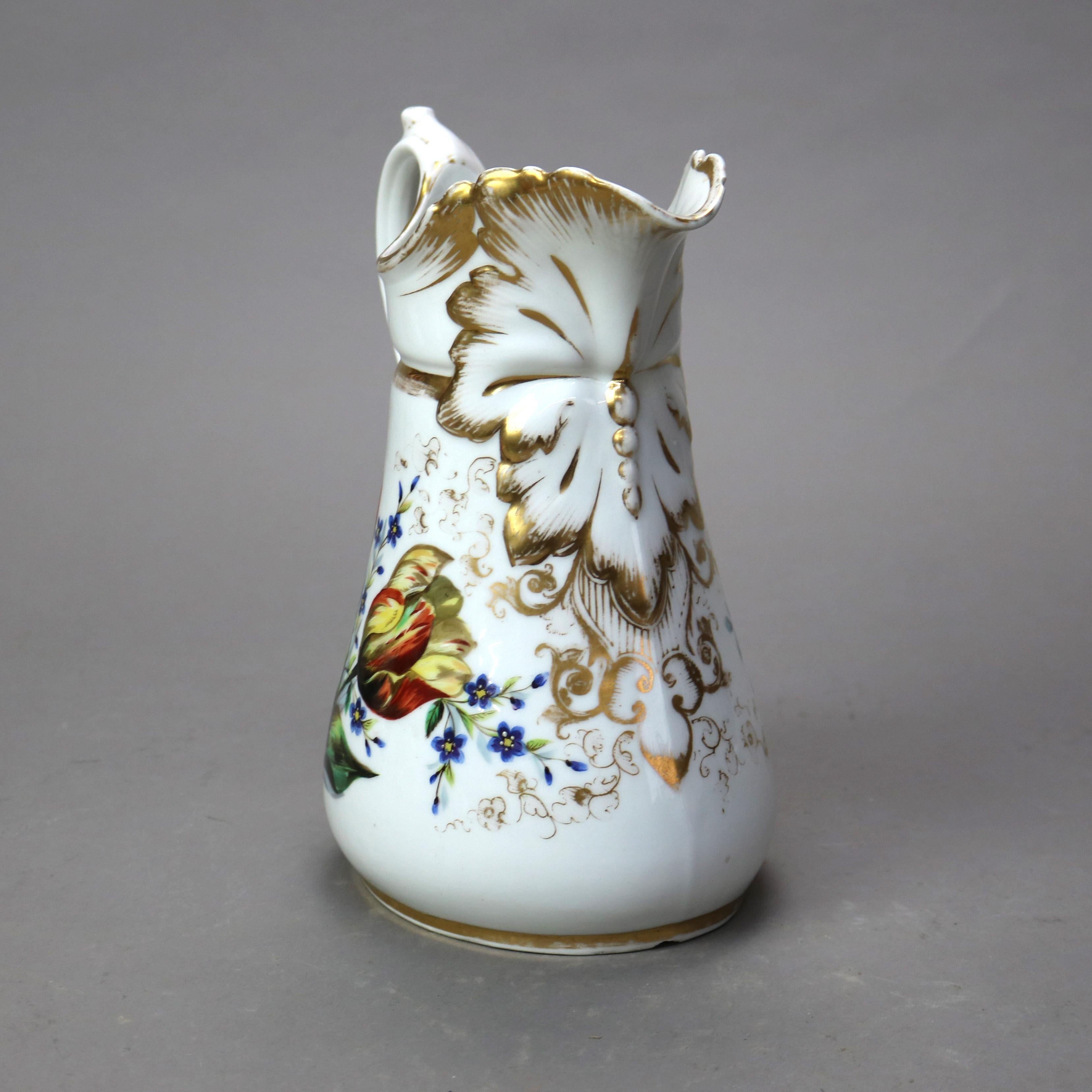 Antique Limoges Classical Hand Painted and Gilt Figural Pillow Vase C1890 8