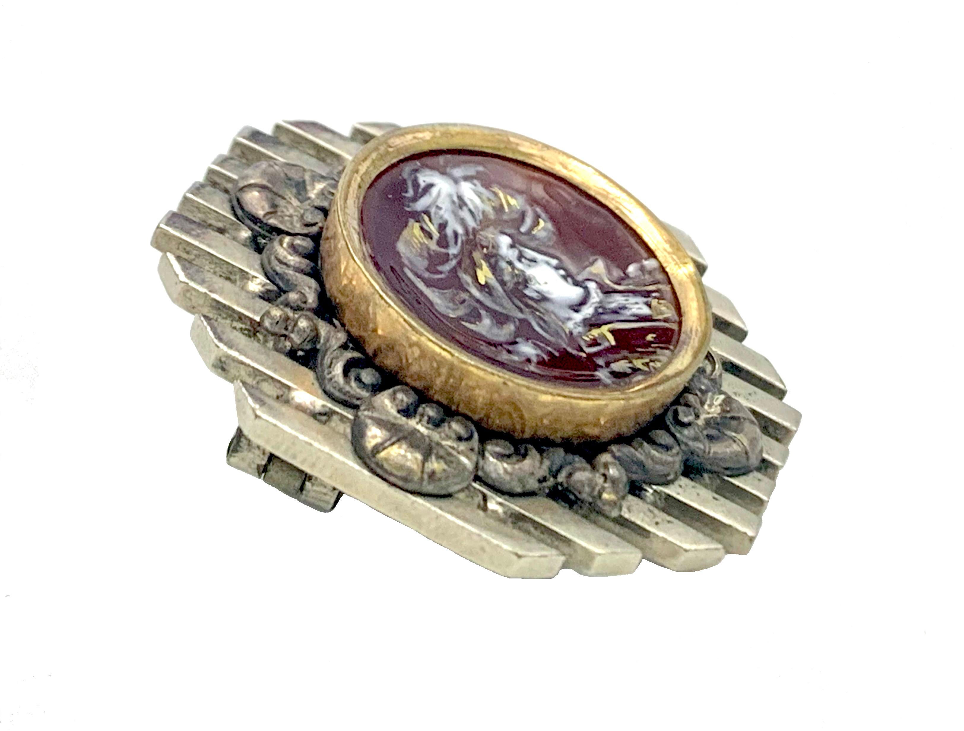 limoges cameo brooch