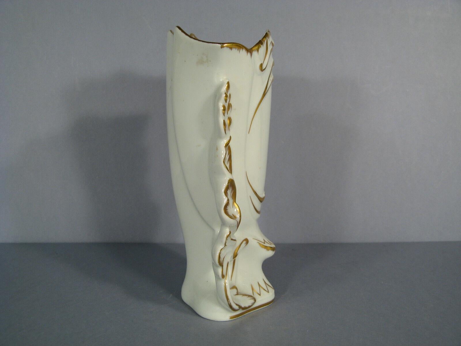 Empire Antique Limoges Porcelain Church or Bridal Vase by Singer - 1Y174