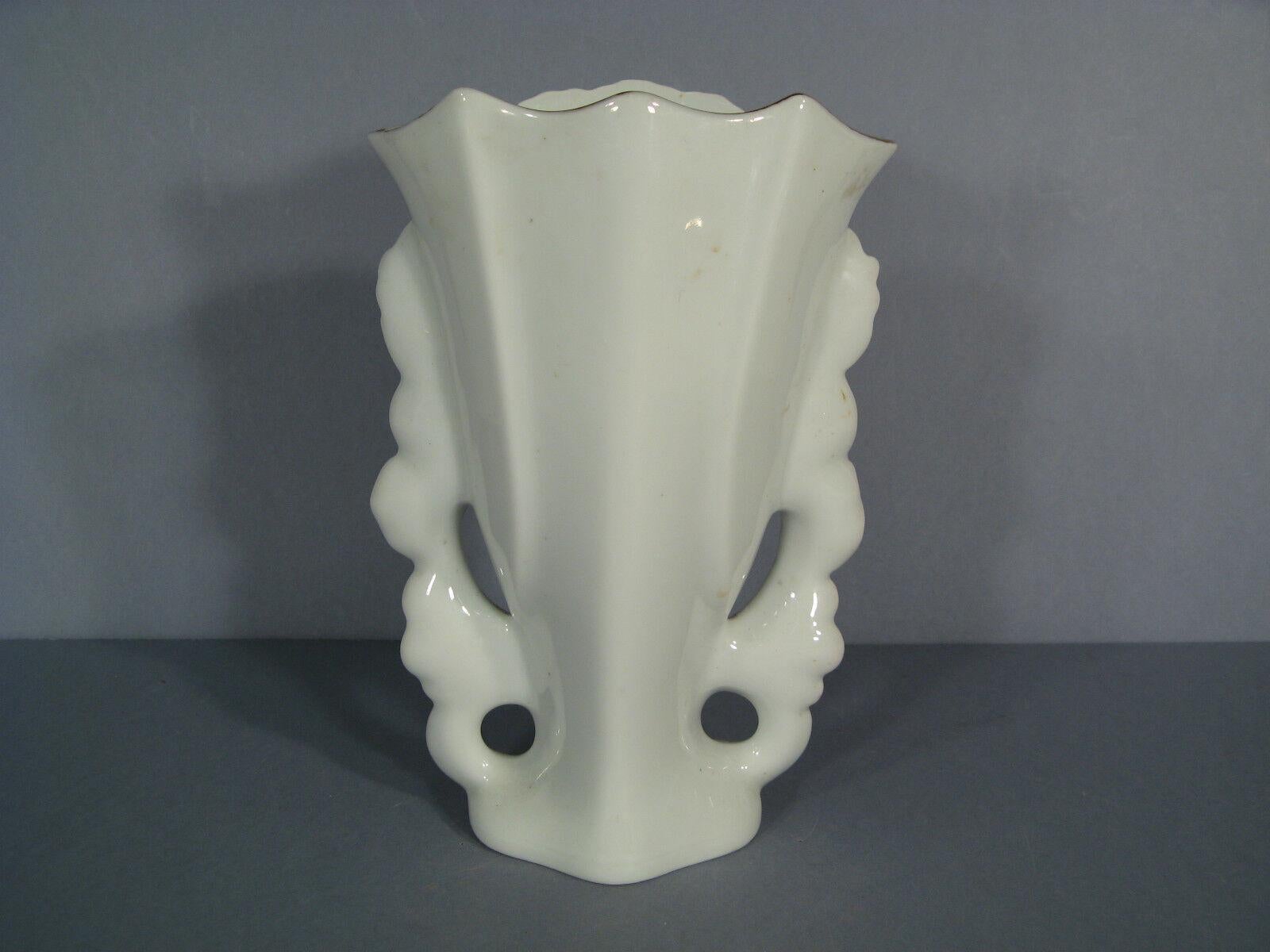 Antique Limoges Porcelain Church or Bridal Vase by Singer - 1Y174 2