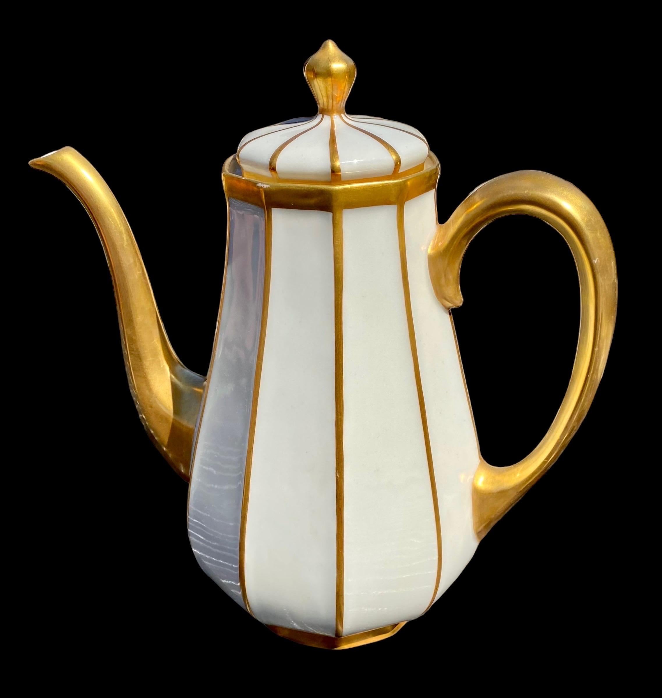 Antique Limoges Porcelain Coffee Pot 2
