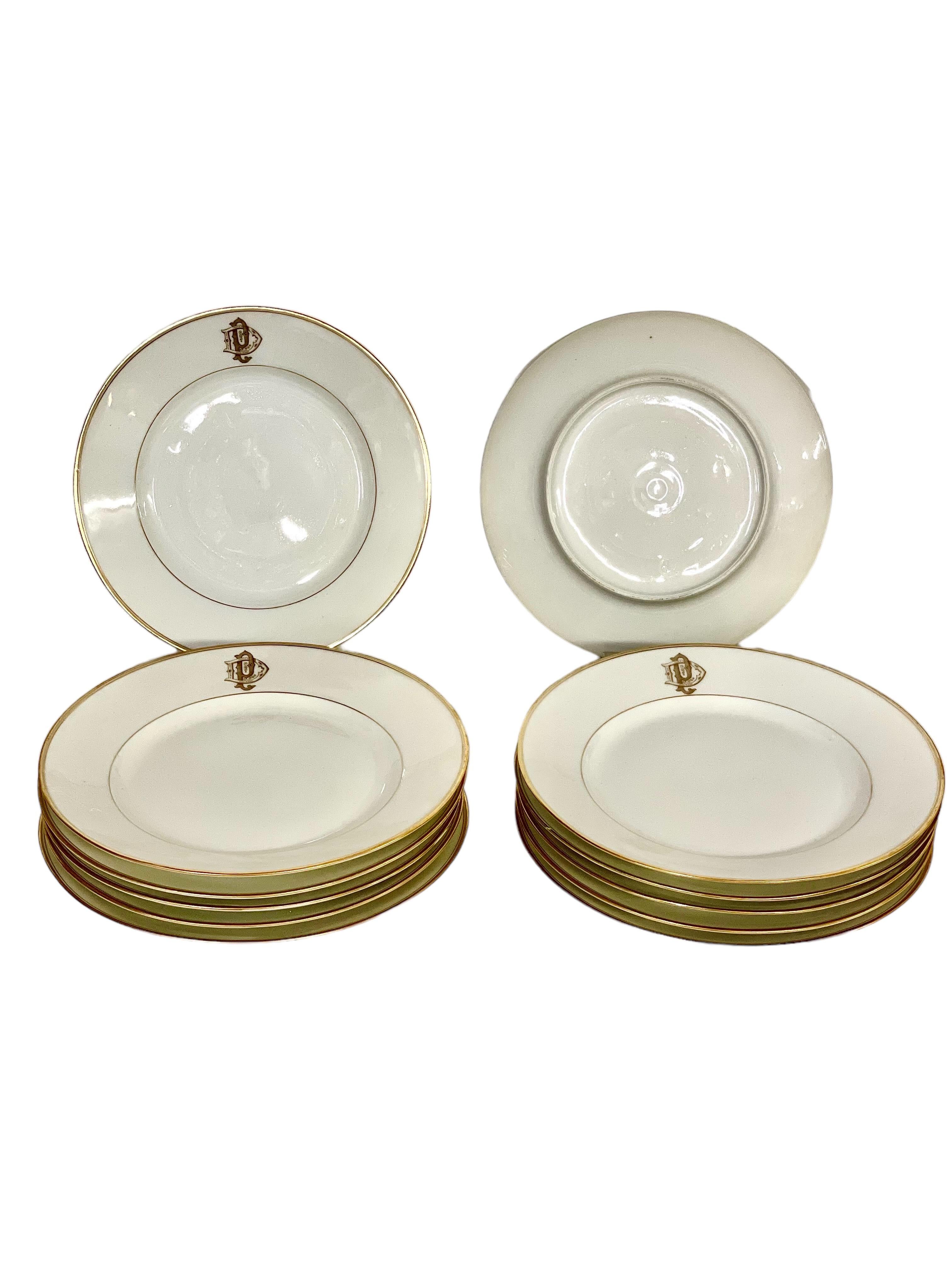 Siglo XIX Juego de 12 Platos de Porcelana de Limoges en venta 3
