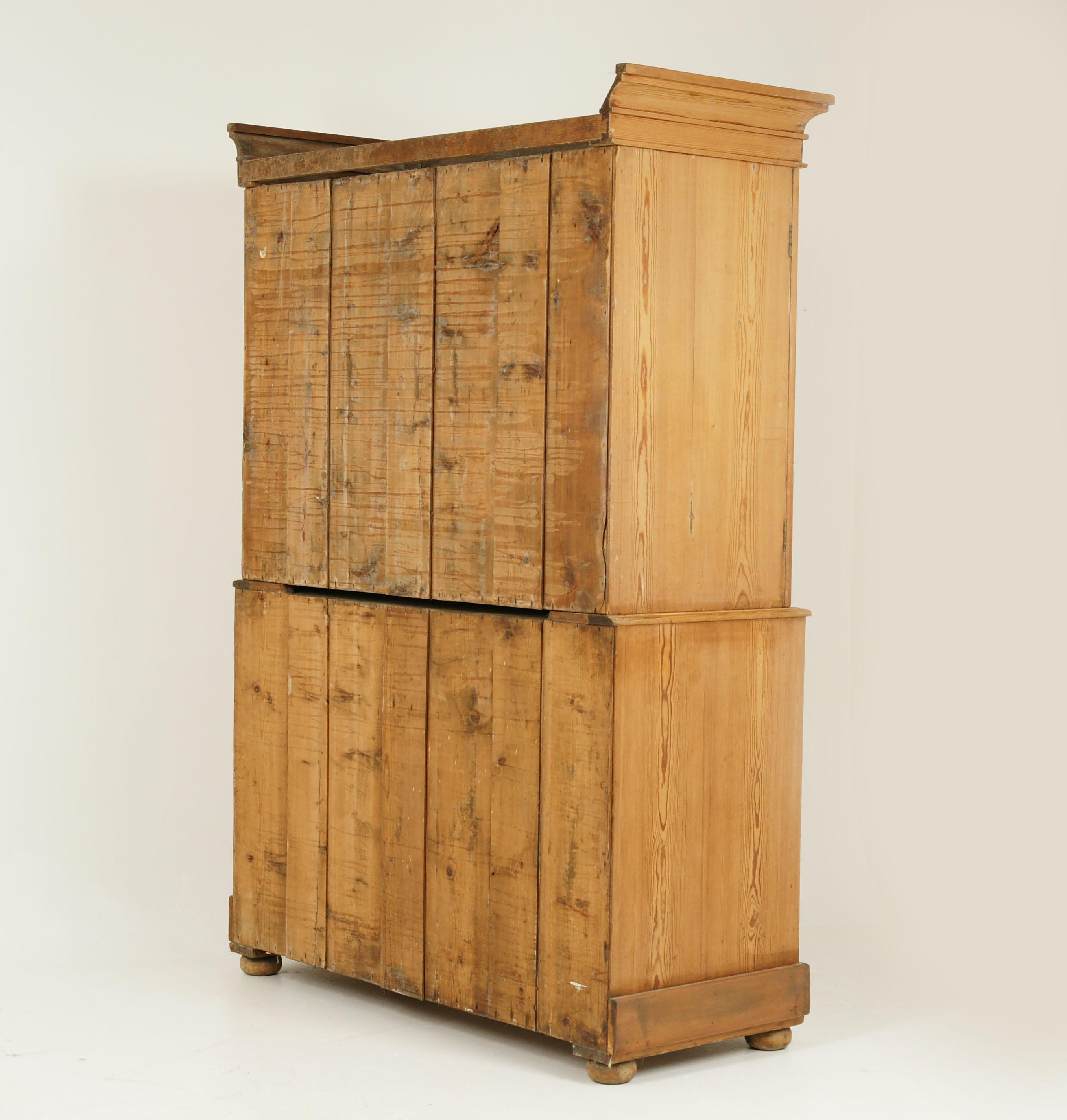 Scottish Antique Linen Press, Antique Dresser, Victorian, Scotland, 1870