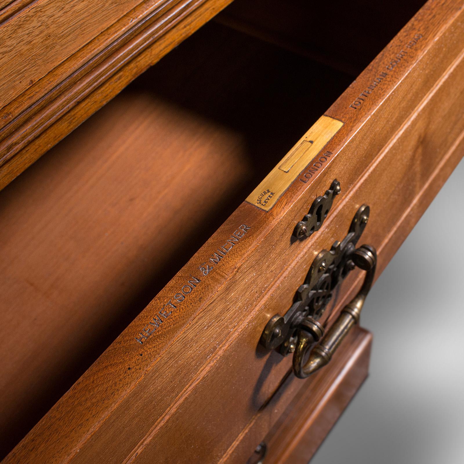 Antique Linen Press Cupboard, English, Walnut, Cabinet, London, Victorian, 1890 3