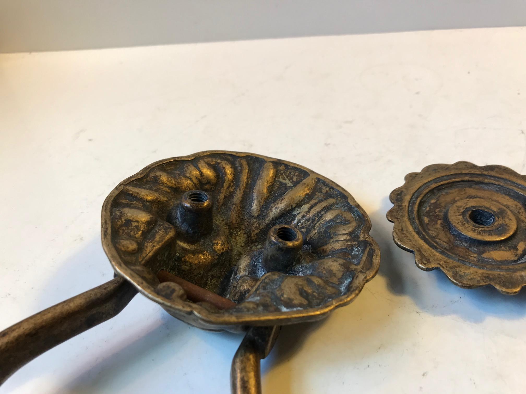 Antique Lion Door Knocker in Brass 2