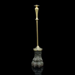 Antique Lion Paw Doorstop, English, Cast Iron, Brass, Decor, Keeper, Georgian