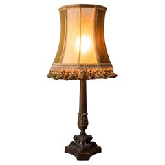 Antique lion paw lamp