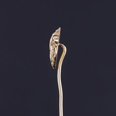 Antique Lion Stickpin of 10k Gold