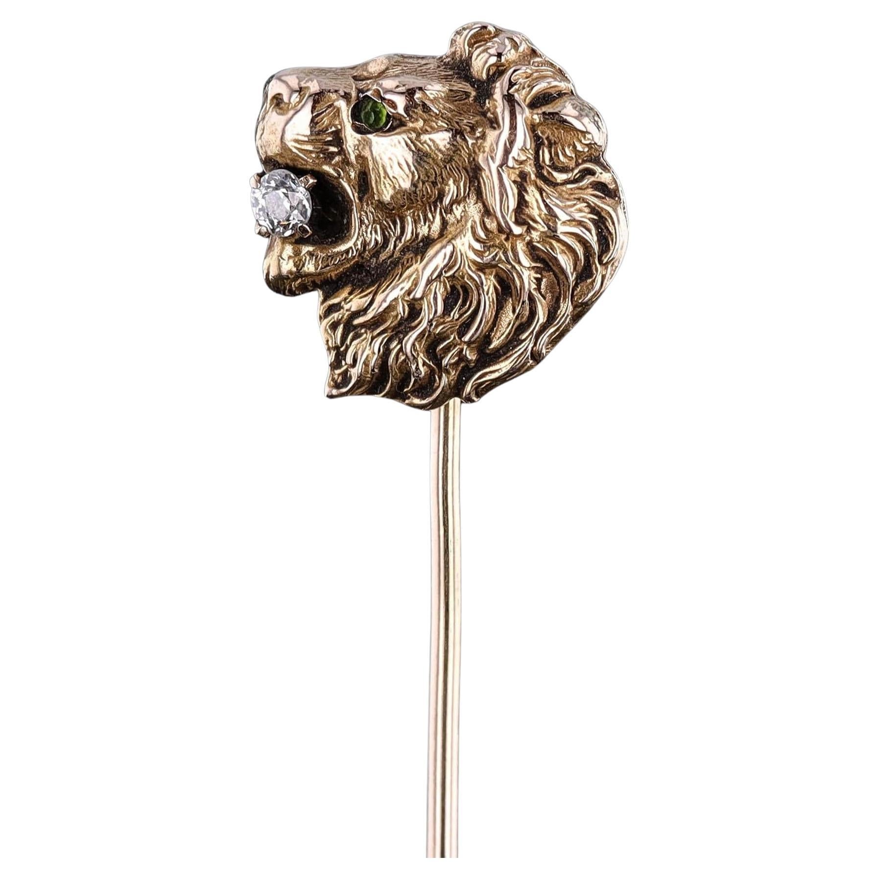 Épingle de bâtonnier ancienne en or 10 carats