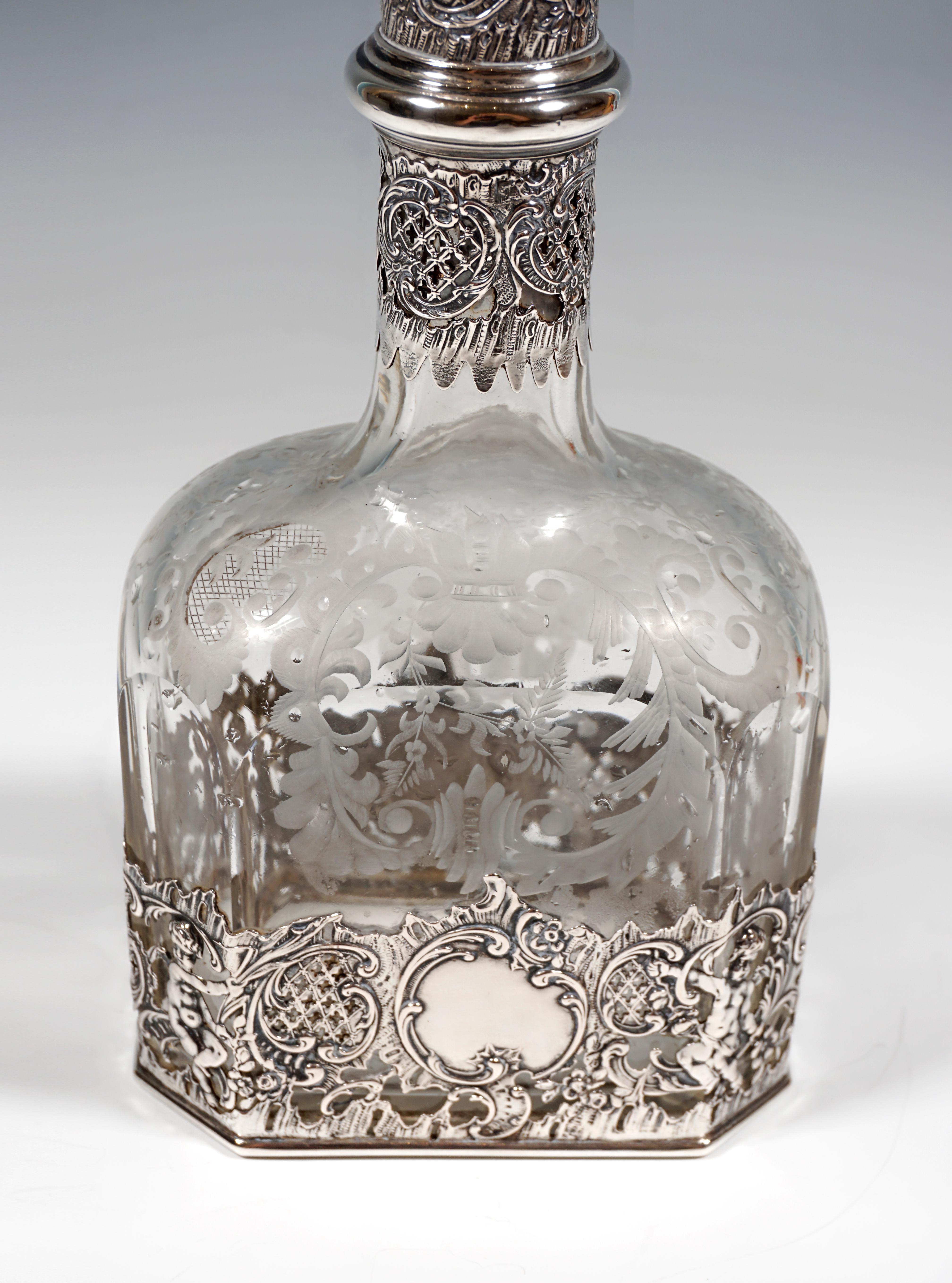 alcohol silver bottle