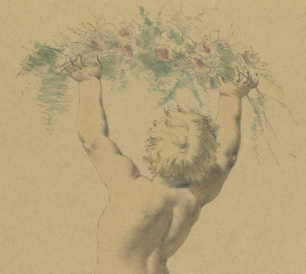 Antique Litho of an Angel by Meyer, 1892