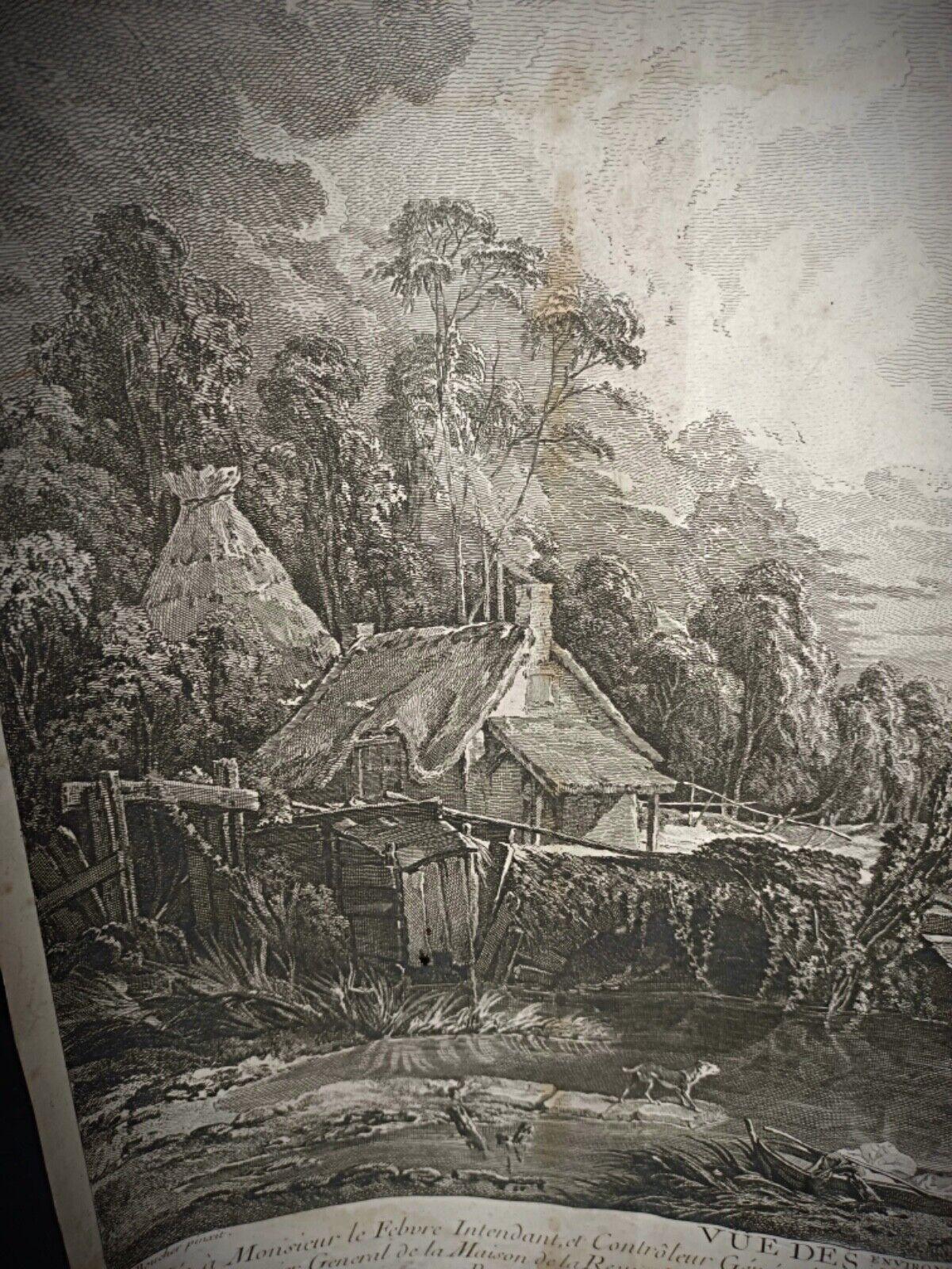 Empire Lithographie ancienne de François Boucher 