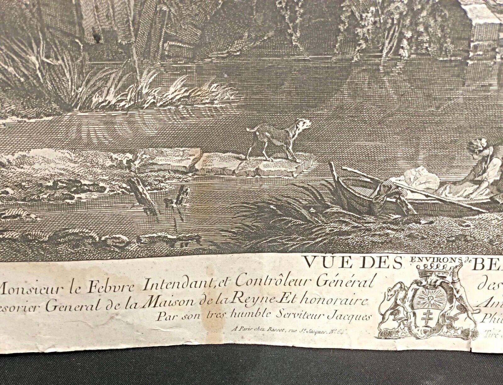 Lithographie ancienne de François Boucher 