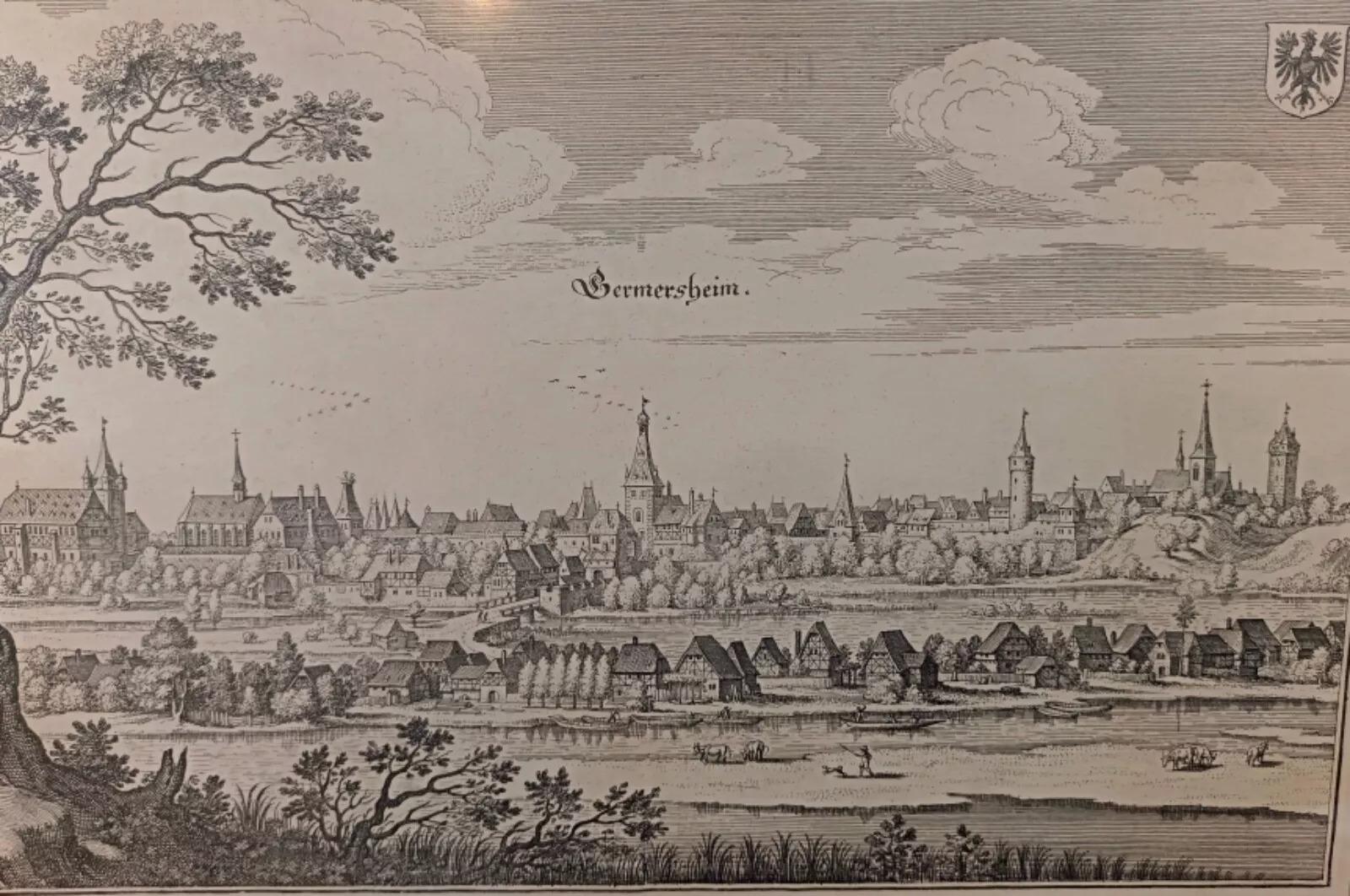 Condition: Good
Comments: The lithograph is in good condition with some handwritten notes on the back of the frame. The frame shows minor wear with small chips. Please refer to the photos for more details.
Type: Lithograph
Origin: Bermersheim,