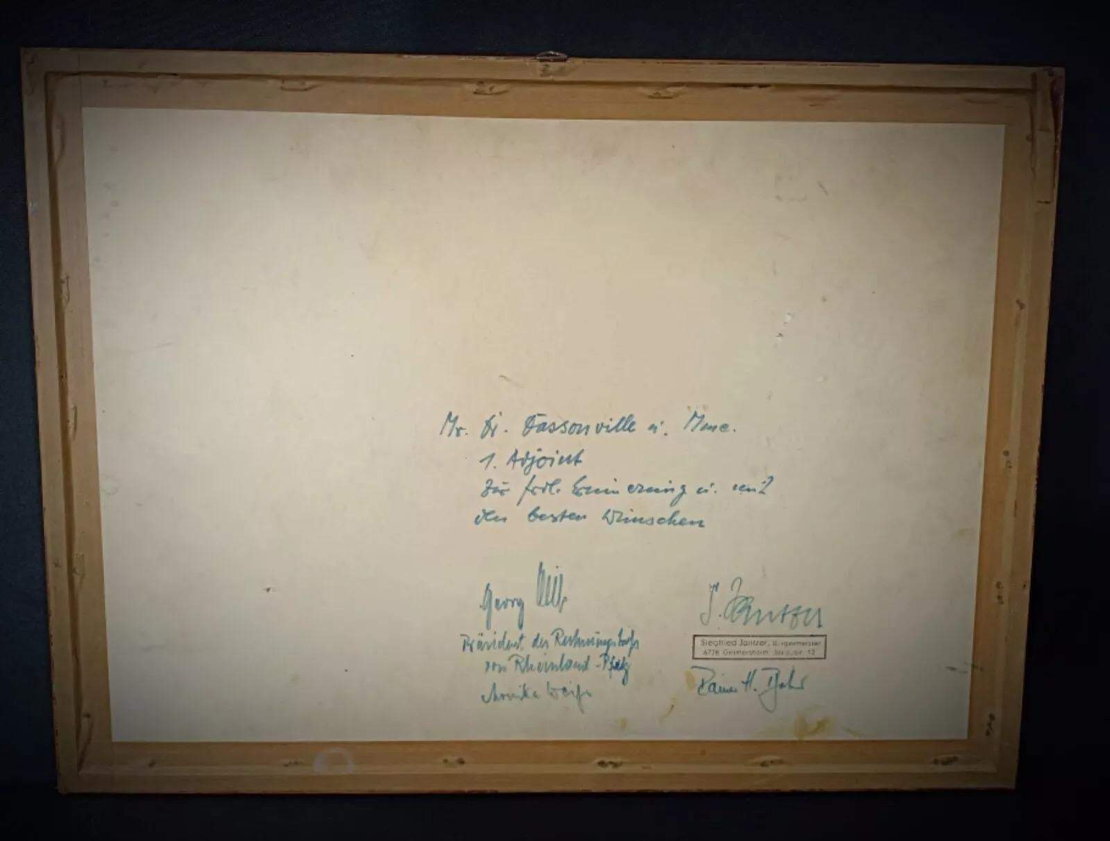 20th Century Antique Lithograph from Bermersheim, Germany - 2Y233