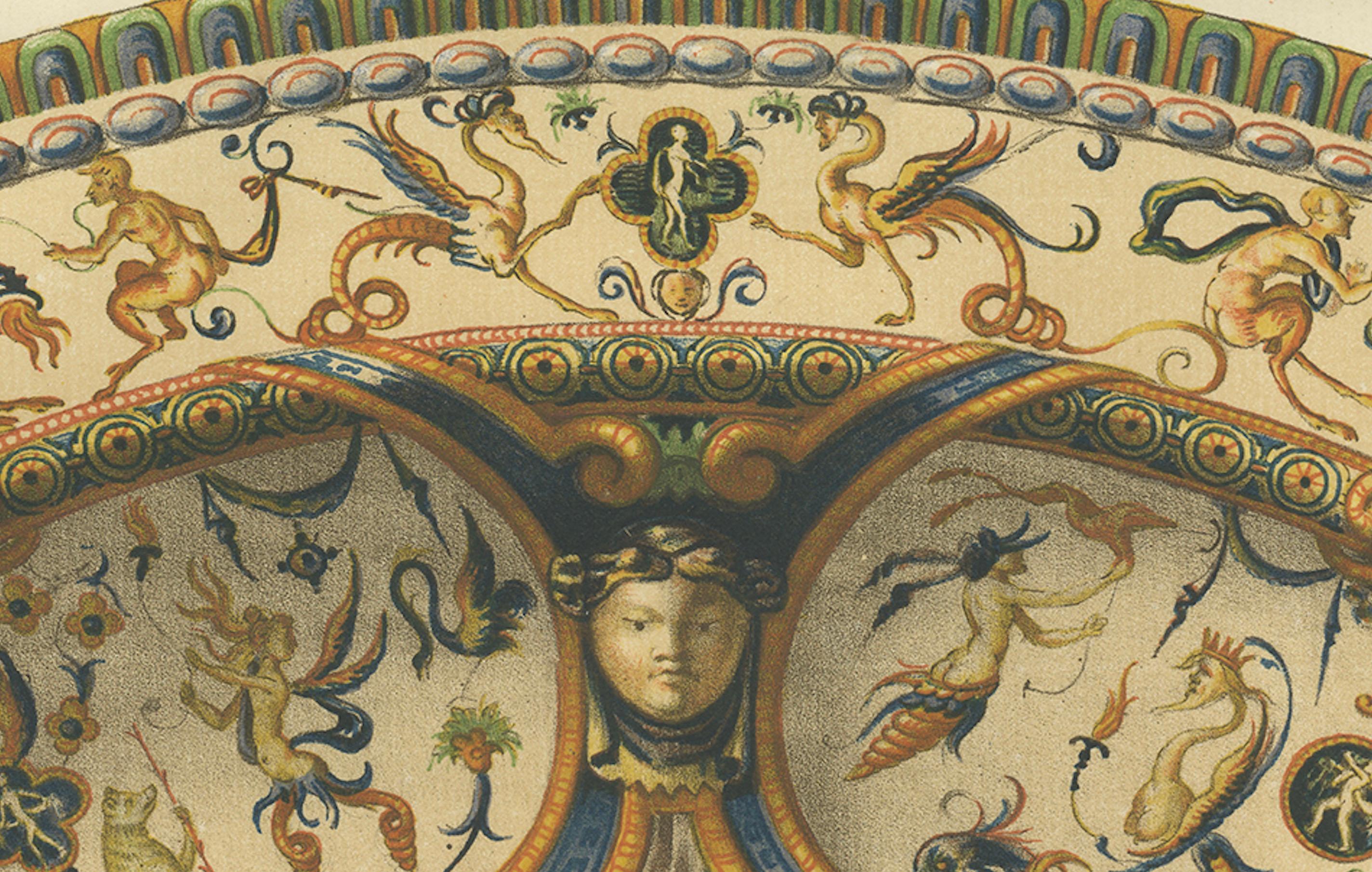 Antiker Druck eines Tellers von Mr. de Basilewski von Delange '1869' im Angebot 2