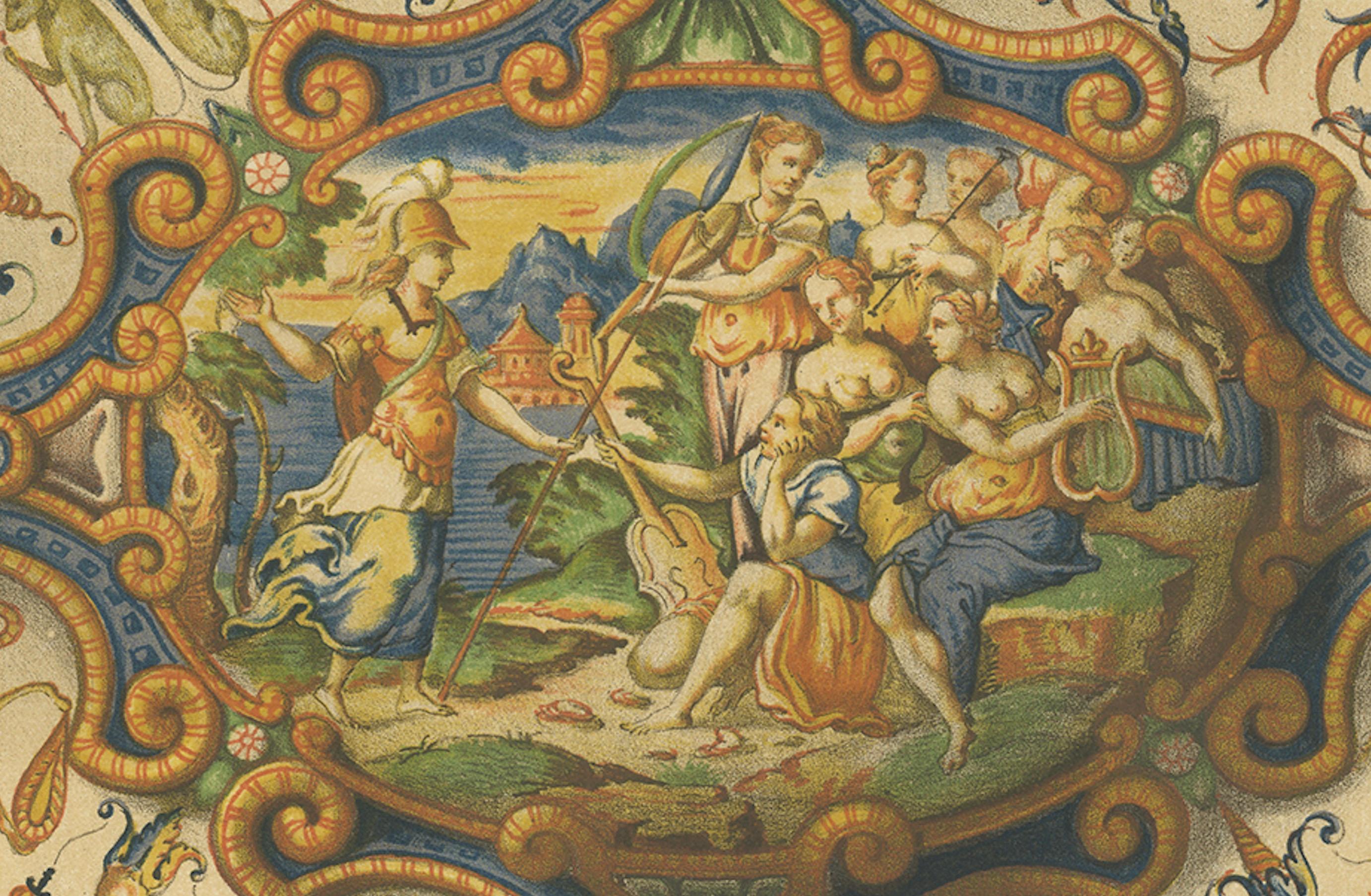 Antiker Druck eines Tellers von Mr. de Basilewski von Delange '1869' im Angebot 3