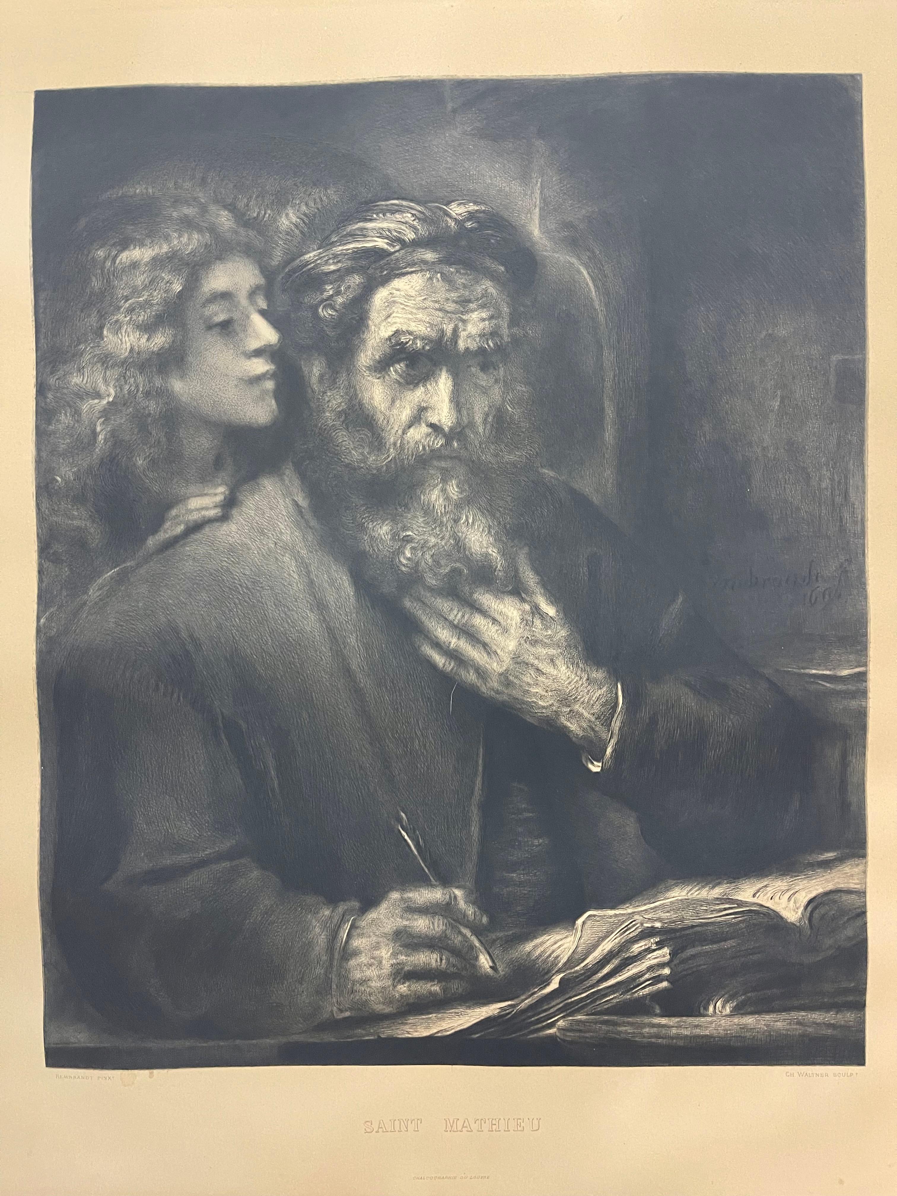 French Antique Lithograph: 