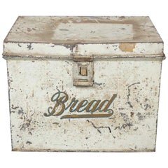 Vintage Lithographed Tin Bread Box