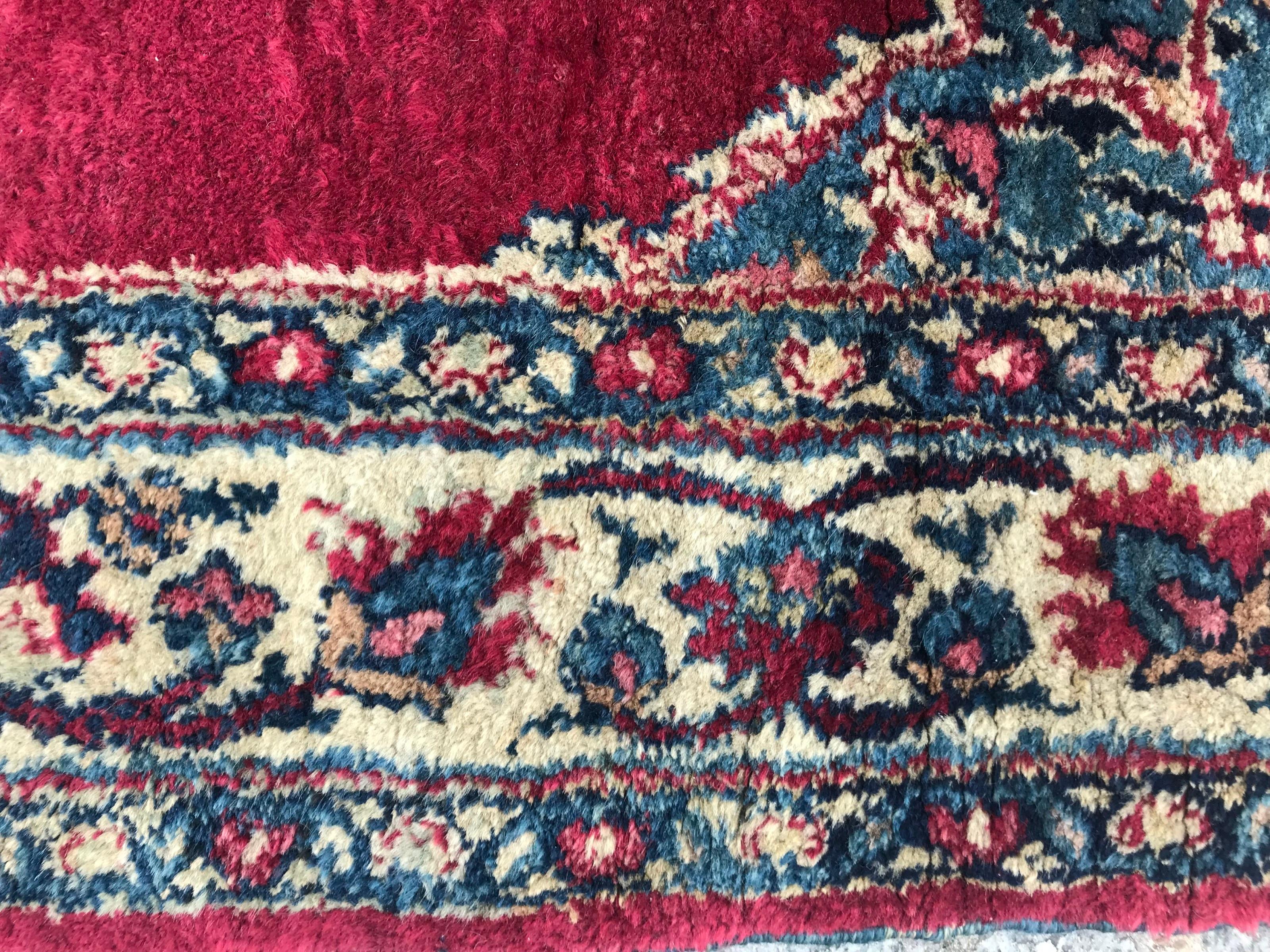 Laine Petit tapis antique Dorokhsh en vente