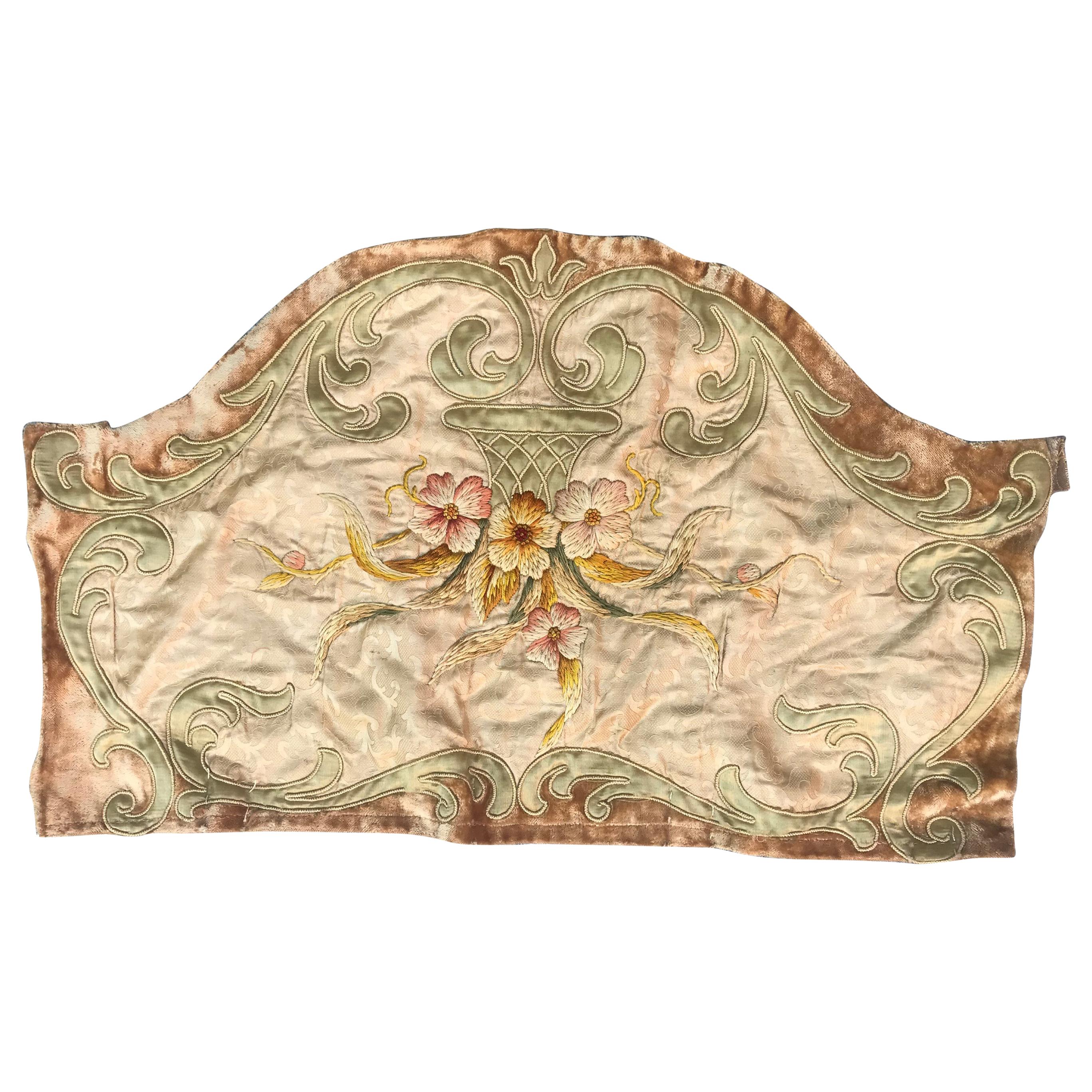 Antique Little French Embroidery For Sale