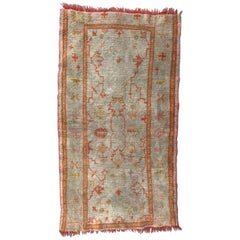 Antique Little Turkish Ushak Rug