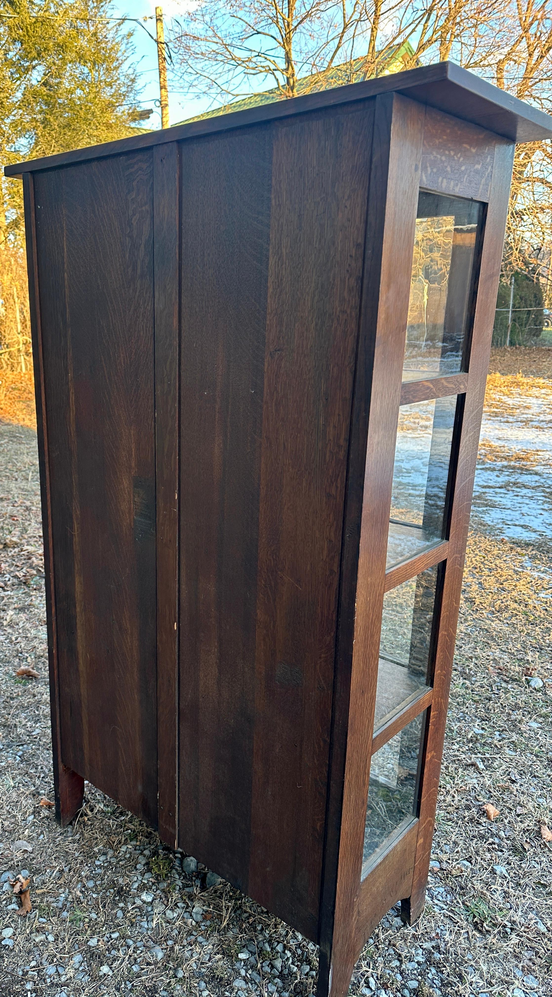 Antique L&JG Stickley 1-Door China Cabinet - SIGNED! - W8088   SALE      SALE 6