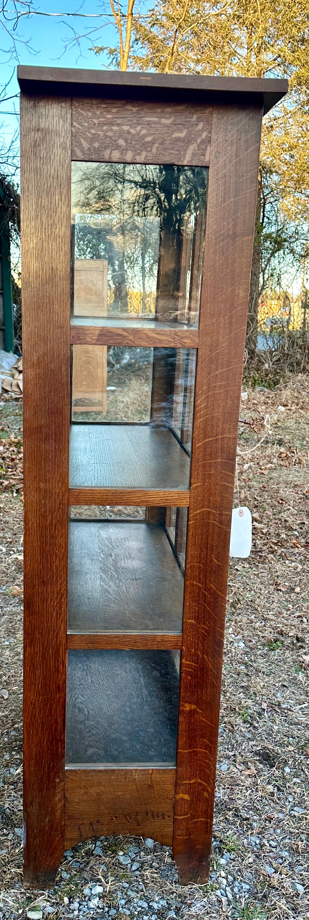 Antique L&JG Stickley 1-Door China Cabinet - SIGNED! - W8088   SALE      SALE 9