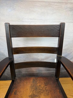 Antique L&JG Stickley armchair W7844