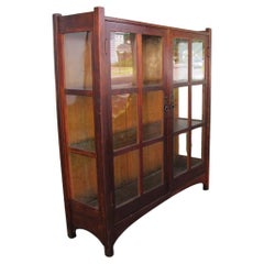 Antiker L&JG Stickley Geschirrschrank Eiche - W4239