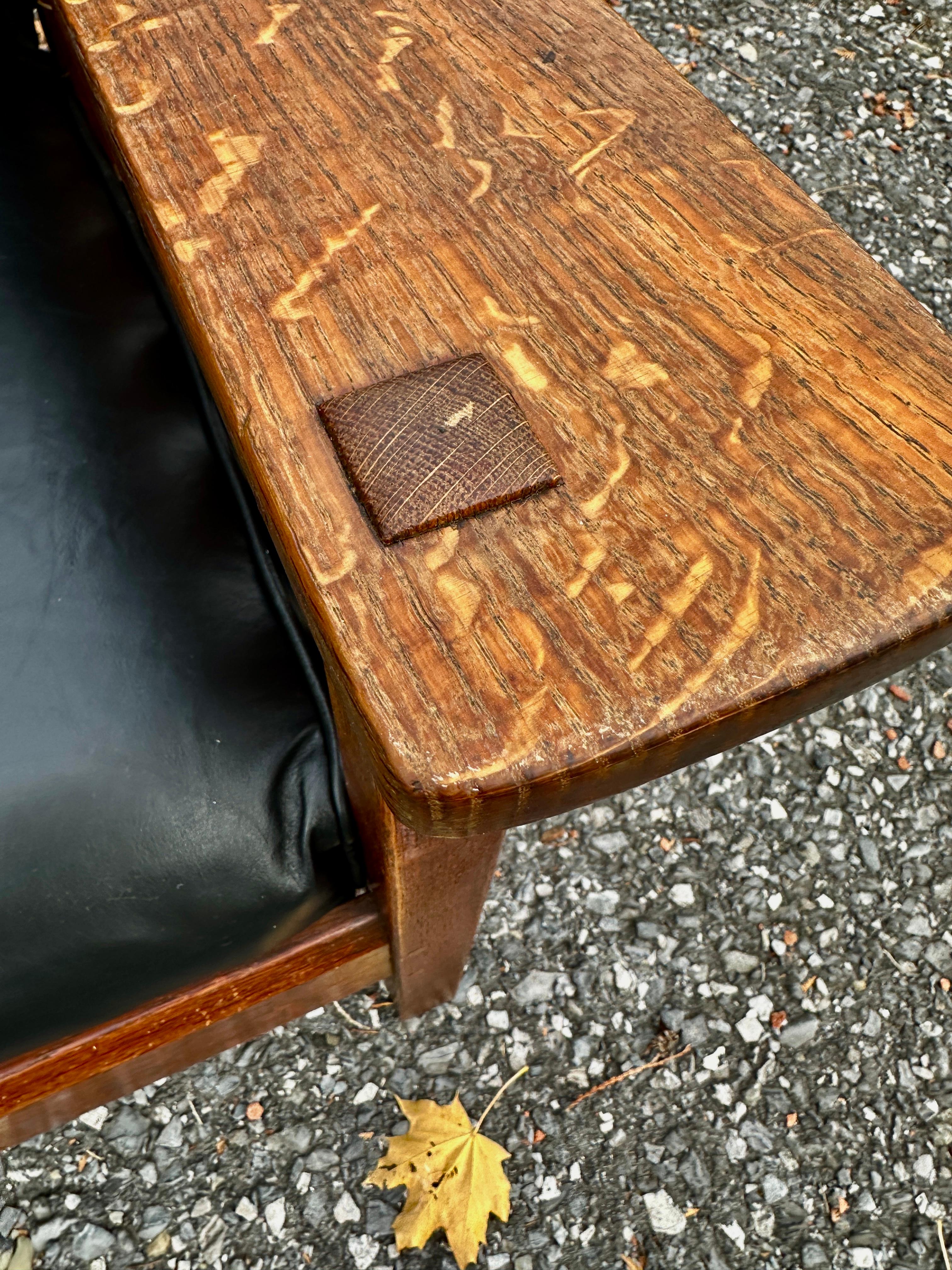 Antique L&JG STICKLEY Morris Chair, circa 1907 - W809    SALE 30% For Sale 9