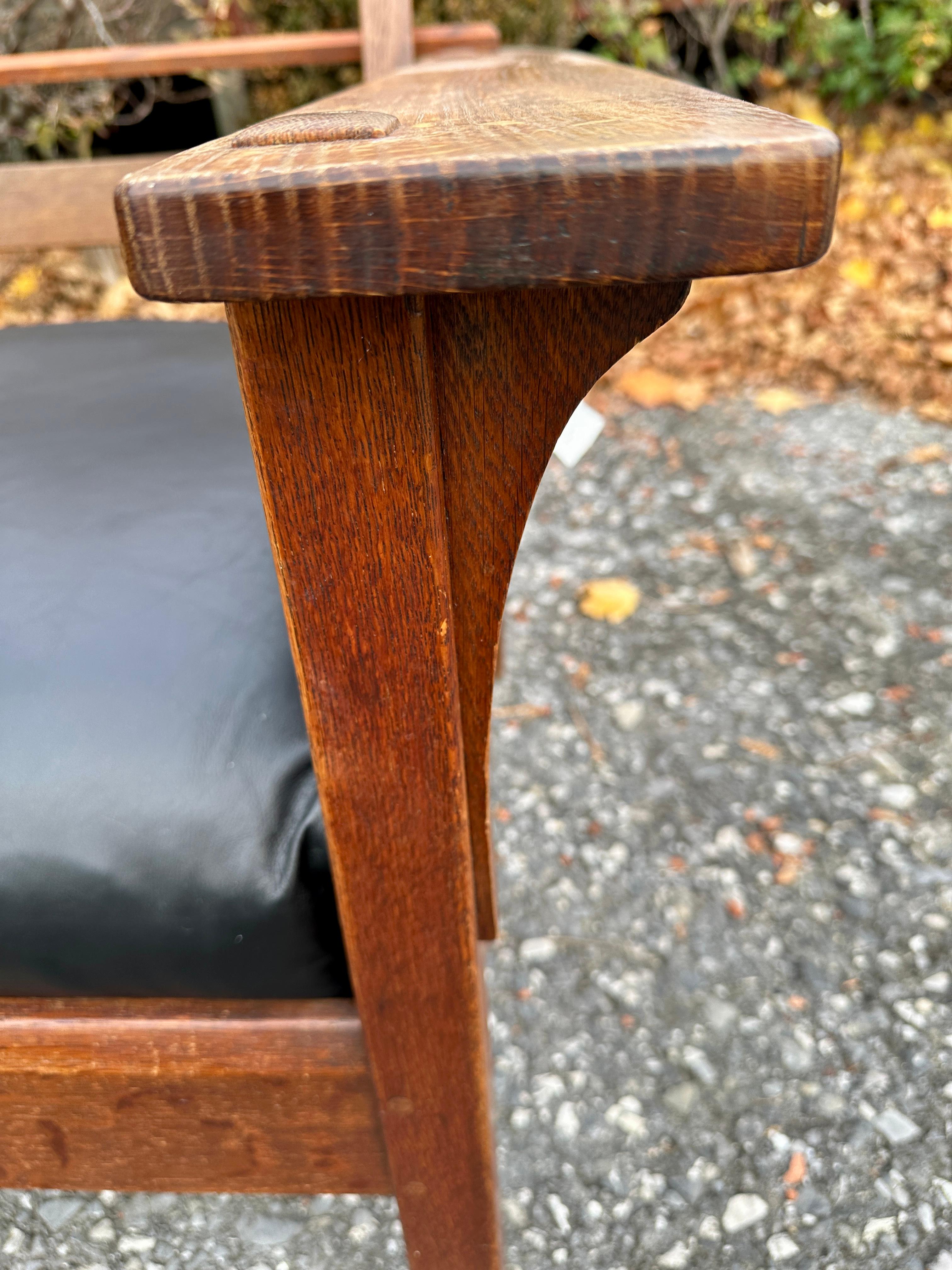 Antique L&JG STICKLEY Morris Chair, circa 1907 - W809    SALE 30% For Sale 2
