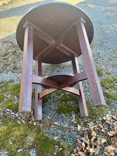 Antique L&JG Stickley Round Table Lamp Table - SIGNED - W7952  20%  SALE